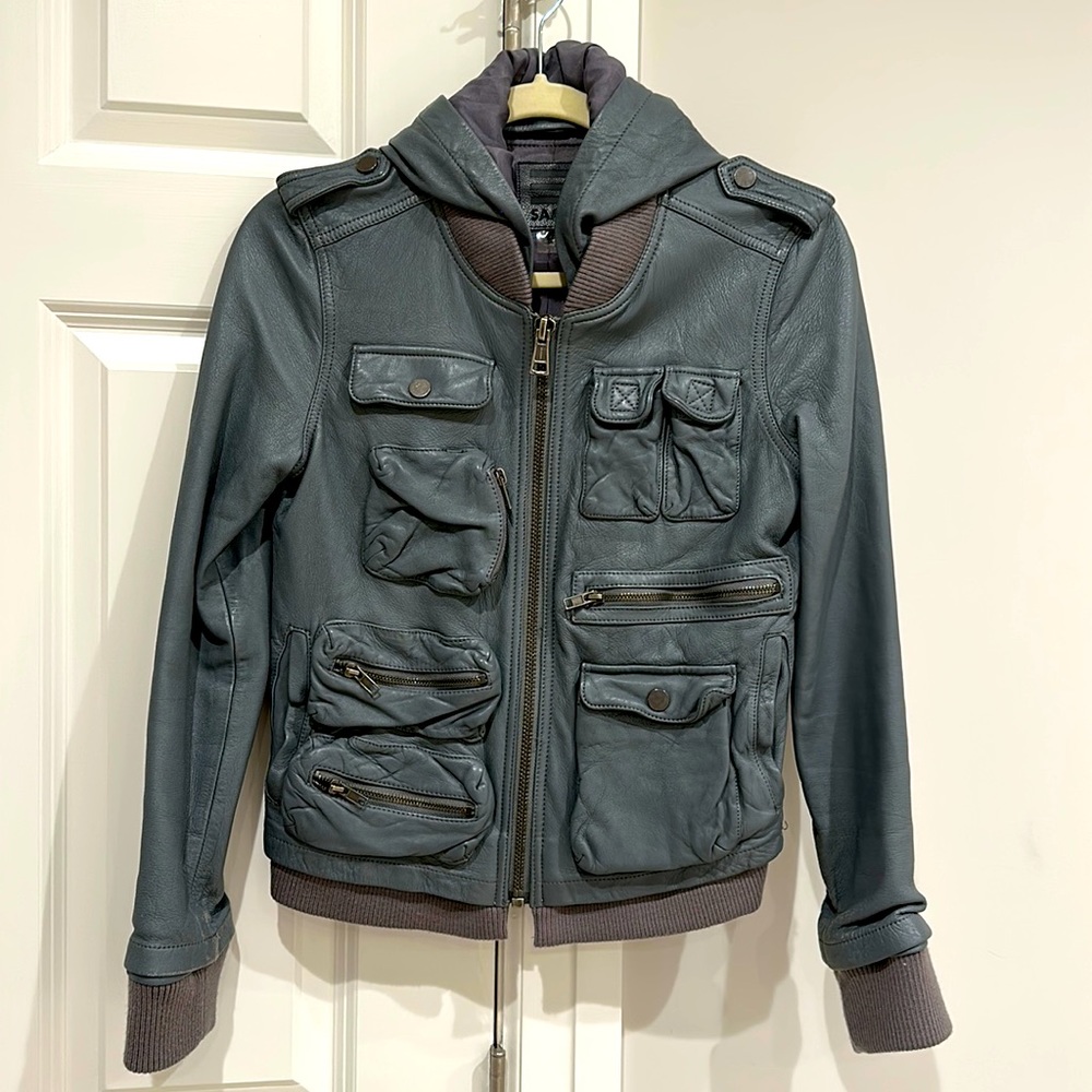 Saam genuine leather jacket